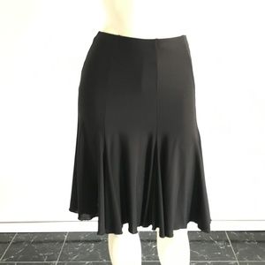 Black Latin Dance Skirt with Kick Pants attached